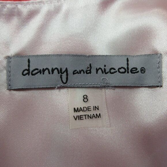 DANNY & NICOLE Fit & Flare Floral Sleeveless Mini Dress Size 8 Orange White NWT - Picture 6 of 15